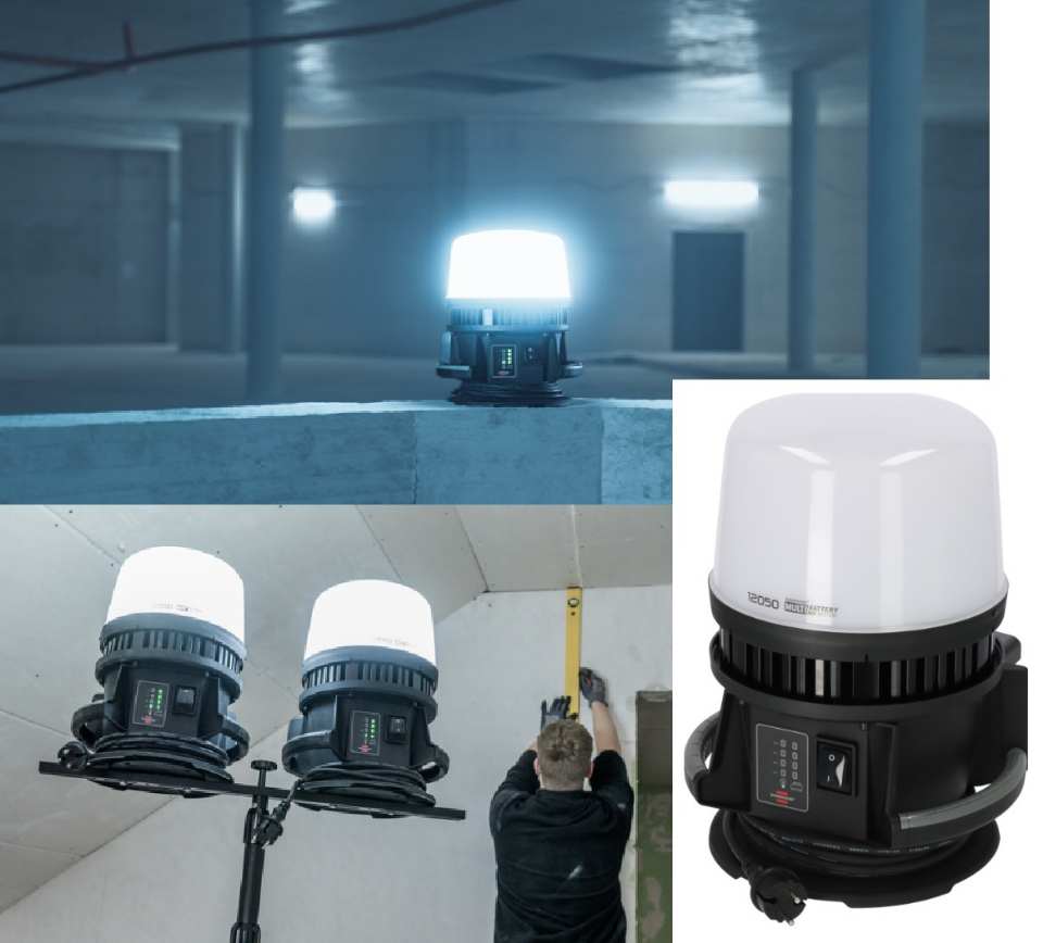 LAMPE CHANTIER LED 360 HYBRIDE MULTI-BAT 12000LM