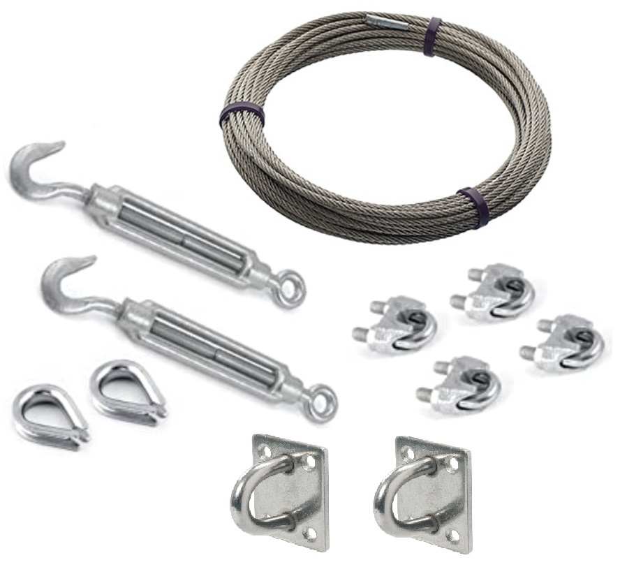 KIT DE FIXATION CABLE ACIER