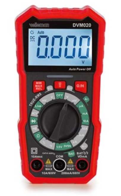 MULTIMÈTRE NUMÉRIQUE 600V VELLEMAN