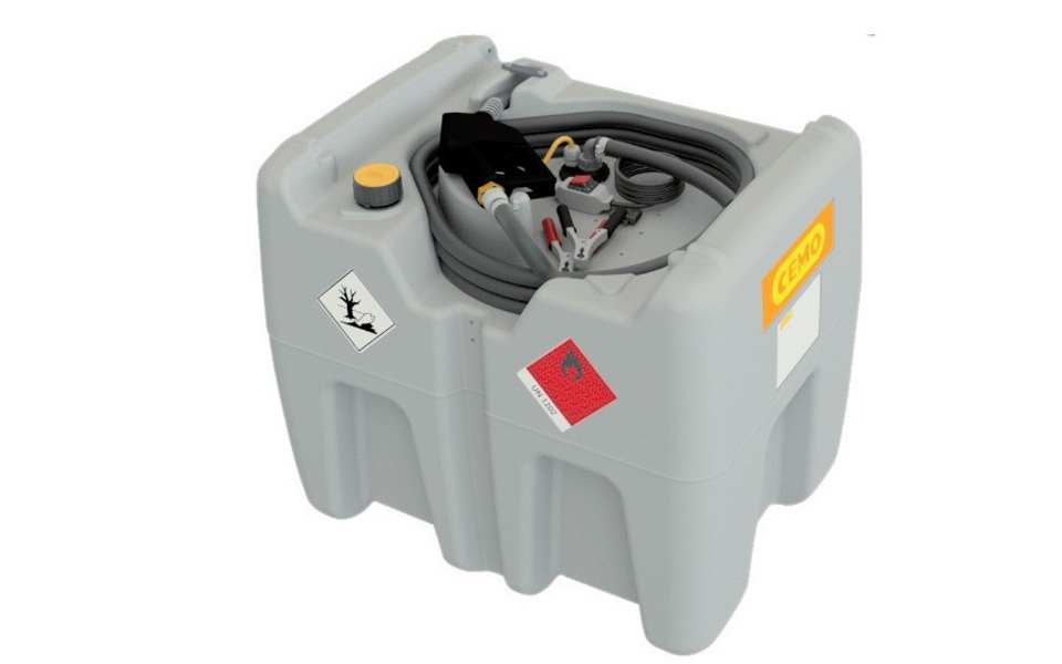 POMPE MAZOUT 12V AVEC CUVE MOBILE - 210 L