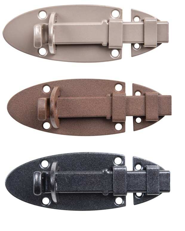 VERROU PLAT AVEC PORTE-CADENAS + GACHE LAQUE