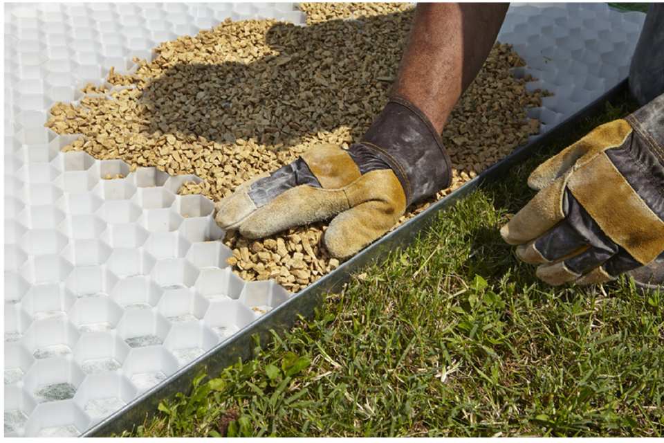 DALLE DE JARDIN GRAVELFIX GRIS