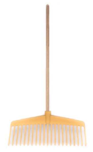 BALAI A FEUILLES FIL ROND 21D 38CM AVEC MANCHE