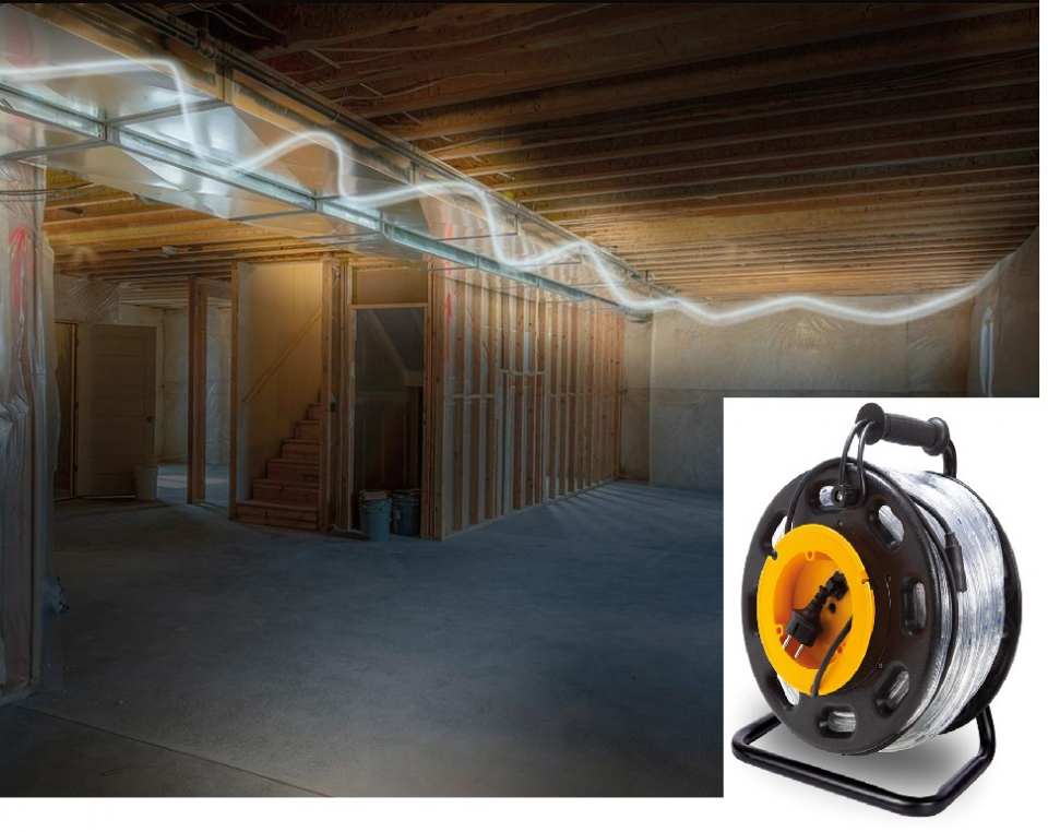 GUIRLANDE LUMINEUSE LED FLEXIBLE SUR ENROULEUR 2850LM