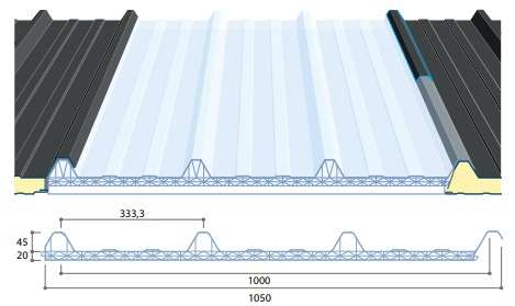 TOLE PROFIL 1000*45 POLYCARBONATE