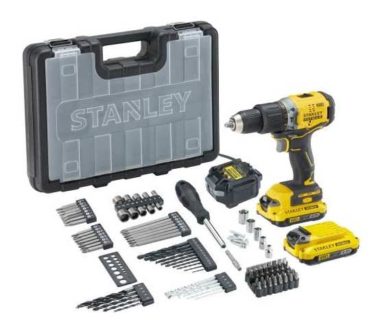 PERCEUSE PERCUSSION BL 20V 2X2.0AH COFFRET + ACCESSOIRES STANLEY
