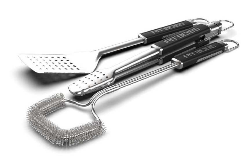 KIT 3 USTENSILES BARBECUE PIT BOSS