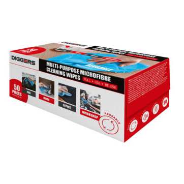 CHIFFONS MICROFIBRE 30 X 30 BLEU BOITE