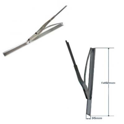 BRAS OSCILLANT AVEC COULISSEMENT A ROULEMENTS POUR PORTES BASCULANTES OU DEBORDANTES