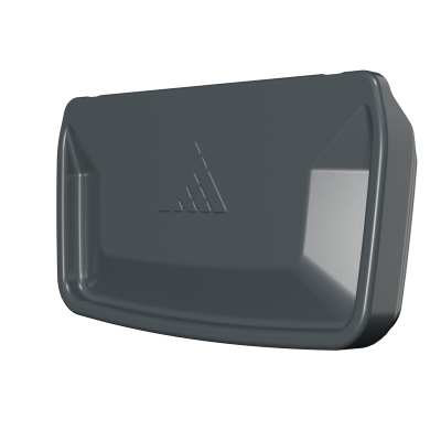 FOND DE GOUTTIERE EDGE ACIER RECTANGULAIRE NOIR MAT