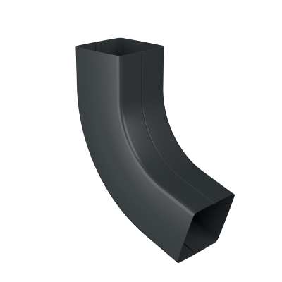 COUDE POUR TUYAU DE DESCENTE EDGE ACIER NOIR MAT - 72°