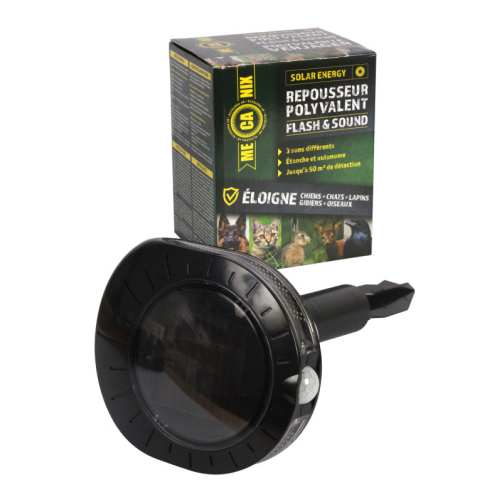 REPULSIF SOLAIRE FLASH ET SOUND