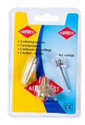EMBOUT DE GONFLAGE KIT 3 PCS - AIRPRESS