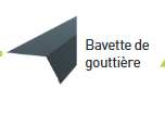 BAVETTE DE GOUTTIÈRE - PANNEAU TUILE TECK