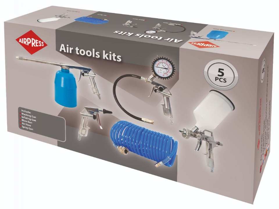 JEU ACCESSOIRES COMPRESSEUR 5 PCS AIRPRESS