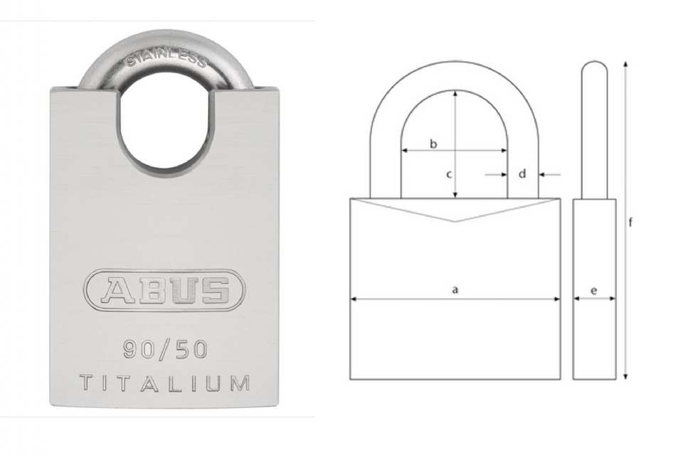 CADENAS RECTANGULAIRE ABUS 90RK