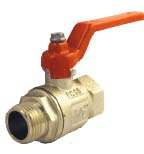 Valve en laiton Valve à filetage mâle et femelle robuste, remplacement du robinet de conduite d'eau BSP DN25 1 pouce avec poignée rouge