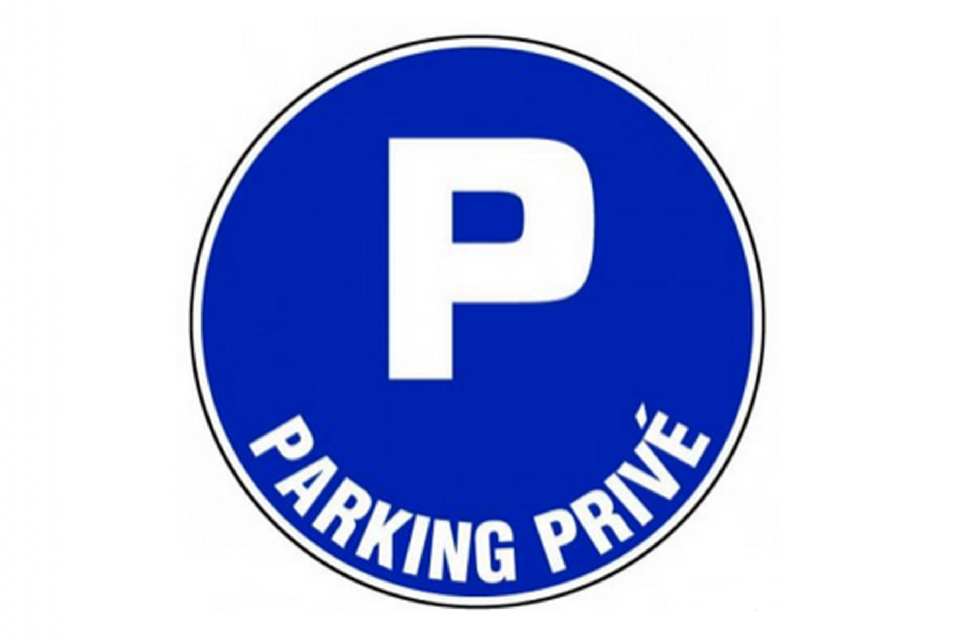 PANNEAU ALU ROND PARKING PRIVÉ