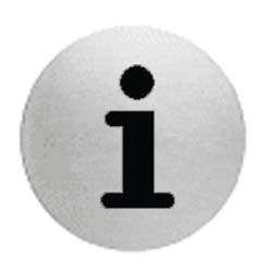 PANNEAU ALUMINIUM ROND INFORMATION