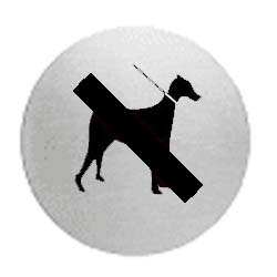 PANNEAU ALUMINIUM CHIEN INTERDIT
