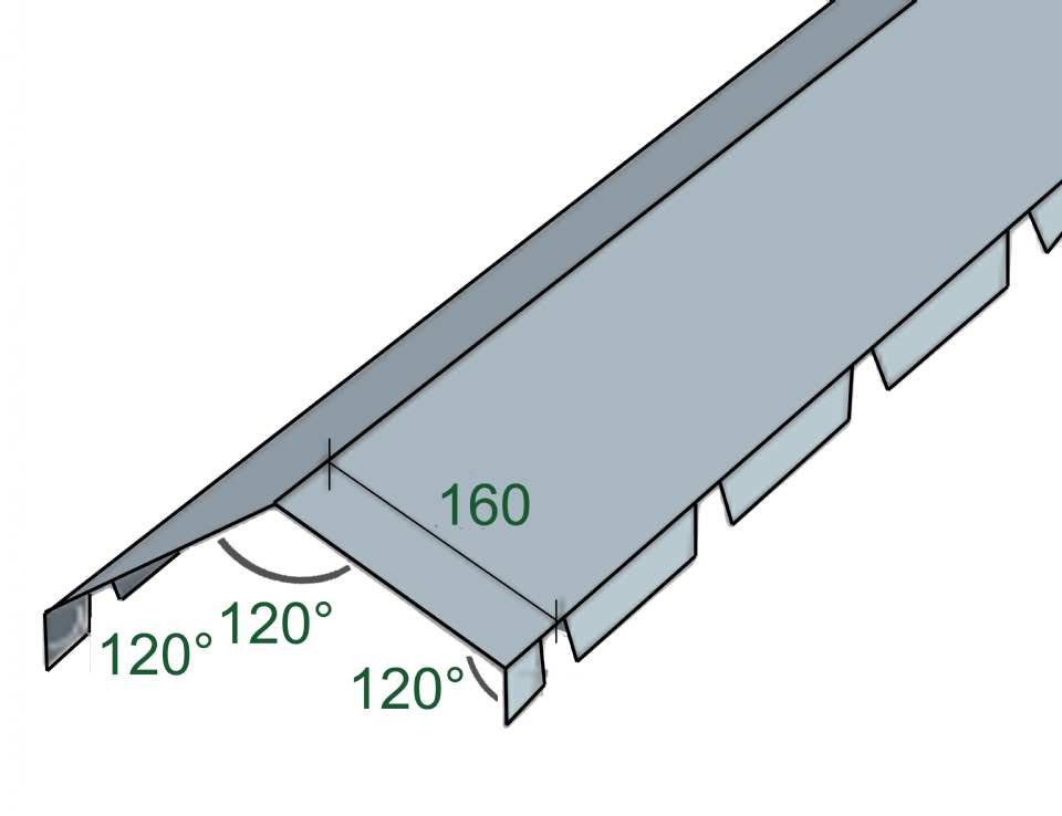 FAÎTIÈRE DOUBLE CRANTÉE - 1000-45