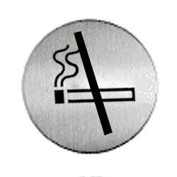 PANNEAU ALUMINIUM ROND NON FUMEUR