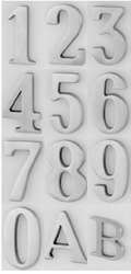 NUMÉRO DE MAISON NICKELÉ MAT