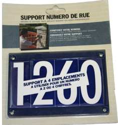 SUPPORT NUMÉRO DE MAISON PVC