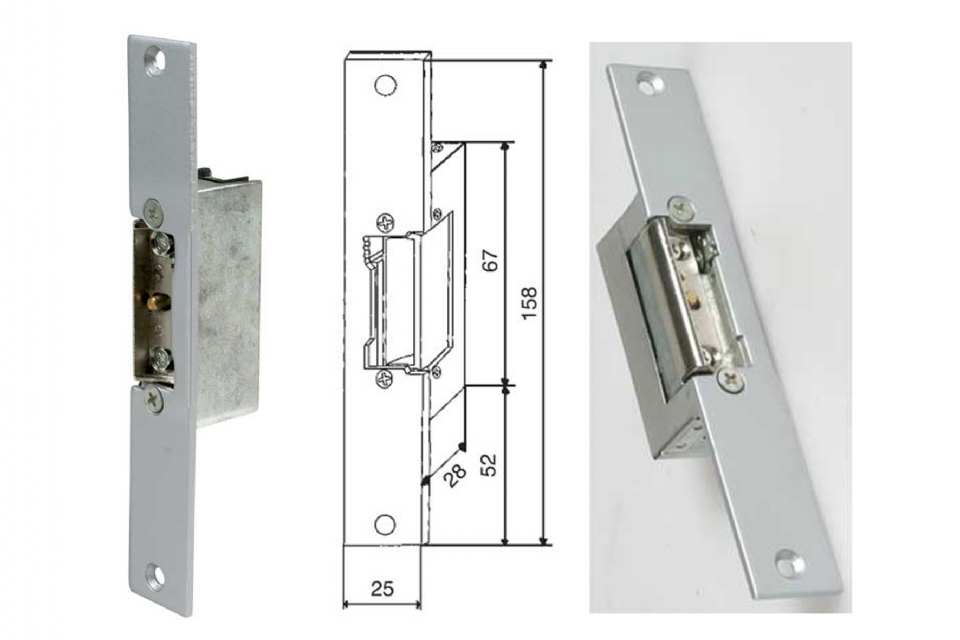 GACHE ÉLECTRIQUE À ENCASTRER
