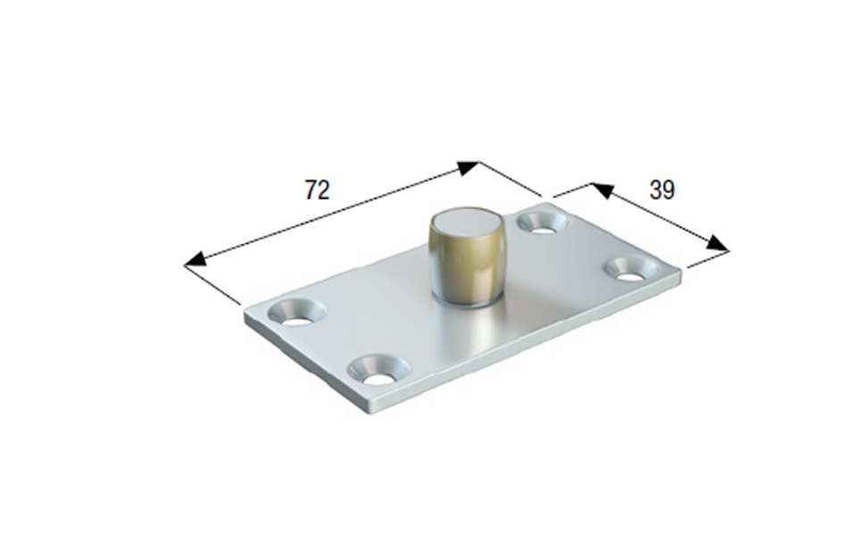 GUIDE DE RAIL ROLL GE 70KG SIMPLE SUR PLATINE